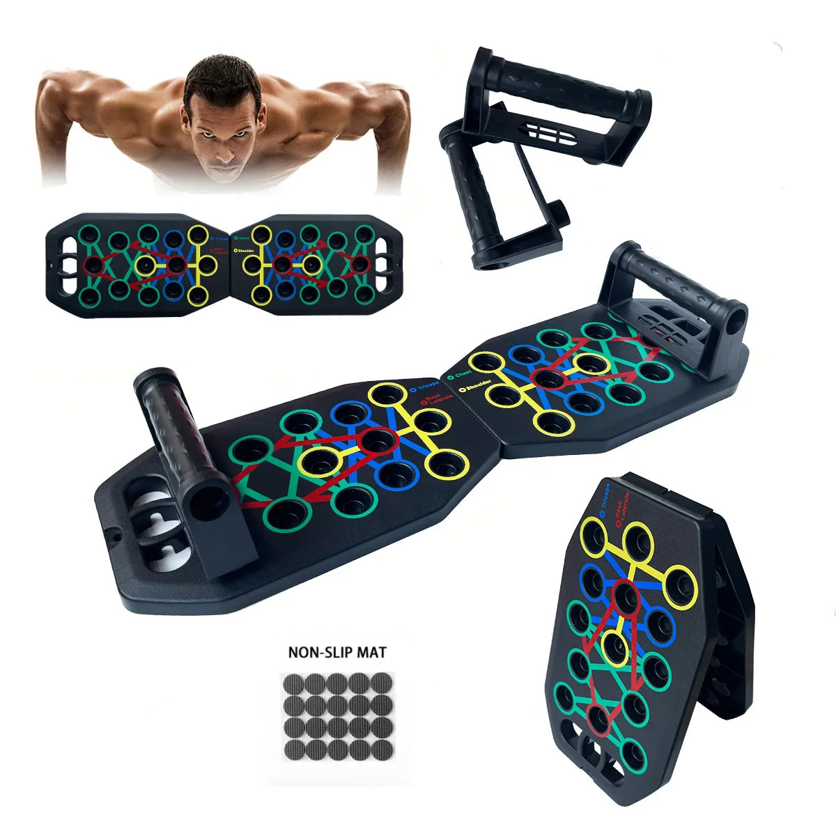 Multi-Function Push-Up Board – Professional Push-Up Handles for Home Workouts & Strength Training