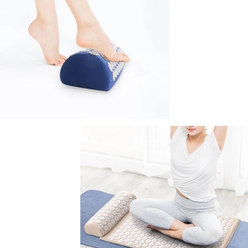 Yoga Massage Pads with Large Touchpoints – Neck, Back & Foot Relief for Relaxation and Recovery