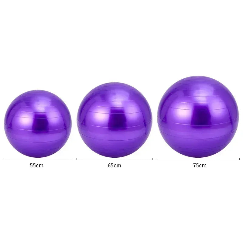 Big Yoga Ball – 45cm-85cm Thickened PVC Inflatable Exercise Ball for Home Fitness, Pilates & Balance Training