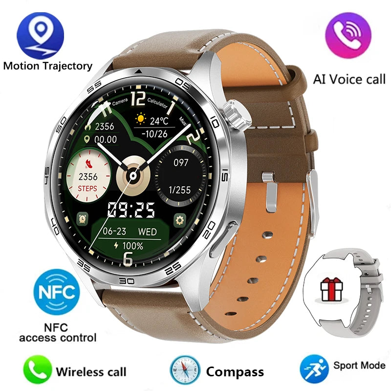 GT5 PRO Smart Watch – 2024 AMOLED Fitness & Lifestyle Watch with Bluetooth Calling, GPS, NFC & Heart Rate Monitoring