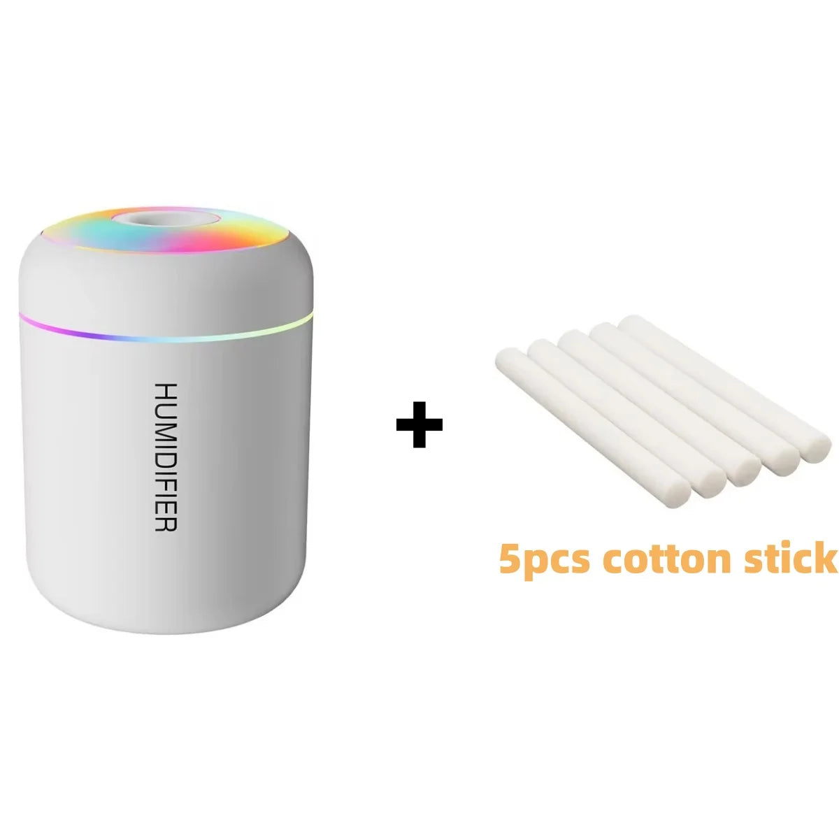 Mini USB Air Humidifier – 180ML Electric Aroma Diffuser with LED Lights for Car, Home & Bedroom