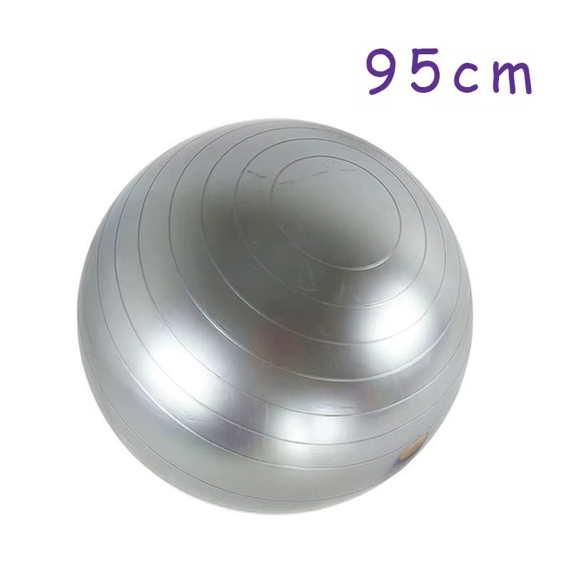 PVC Fitness Yoga Ball – Thickened Explosion-Proof Exercise Ball for Home, Gym, Pilates & Balance Training