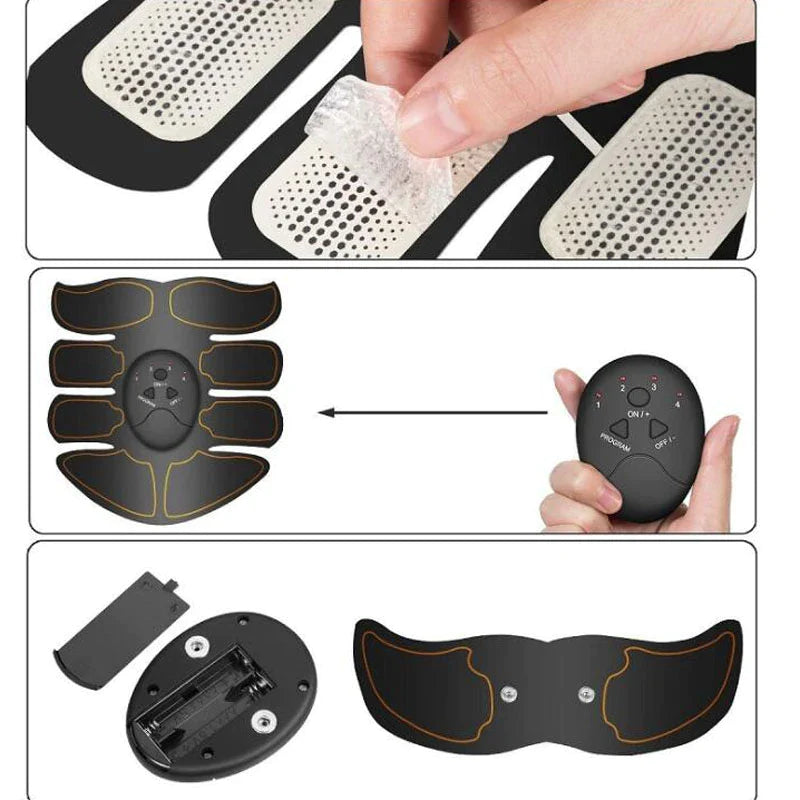 EMS Abdominal Muscle Toning Trainer – ABS Stimulator Toner Fitness Binder for Core & Muscle Sculpting