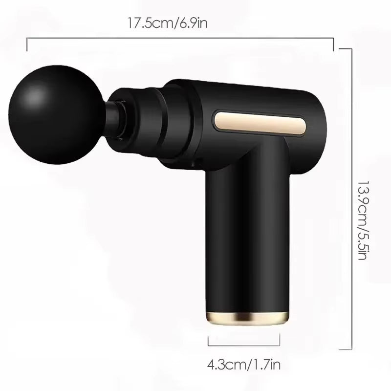Portable Mini Fascia Gun – Lightweight Deep Tissue Massage Device with Adjustable Speed for Full Body Relaxation