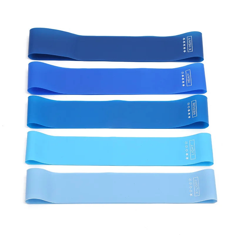 5-Piece Yoga Resistance Bands Set – Elastic Workout Bands for Pilates, Bodybuilding & Fitness Training