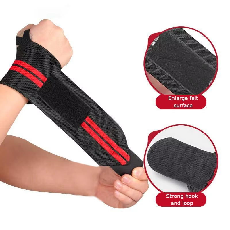 1-PC Adjustable Elastic Wrist Straps – Supportive Wristbands for Athletes, Powerlifting, and Fitness