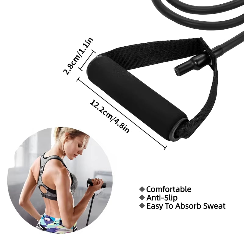 Resistance Bands with Handles – 5-Level Tube Bands for Strength Training & Home Workouts