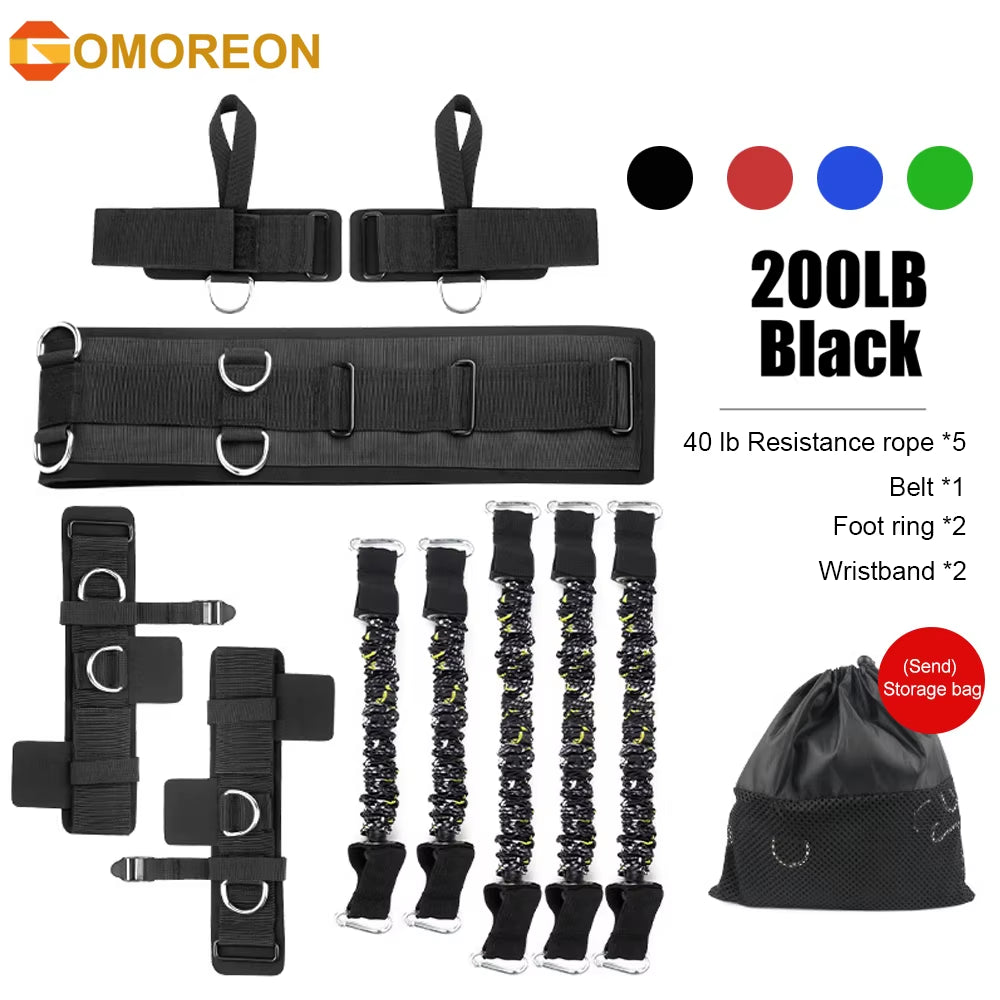 Boxing Training Resistance Band Set β Leg Strength & Agility Training System for Boxing, MMA, Muay Thai, and Sports Conditioning
