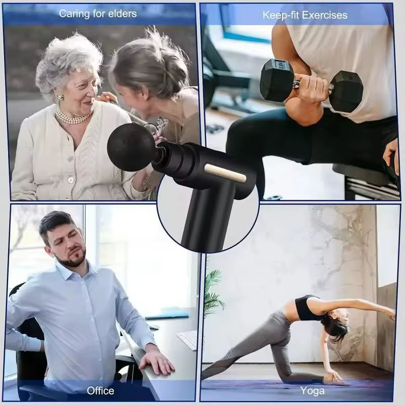 2025 Professional Fascia Massage Gun – Electric Muscle Relaxation Massager with Vibration Therapy for Neck & Body