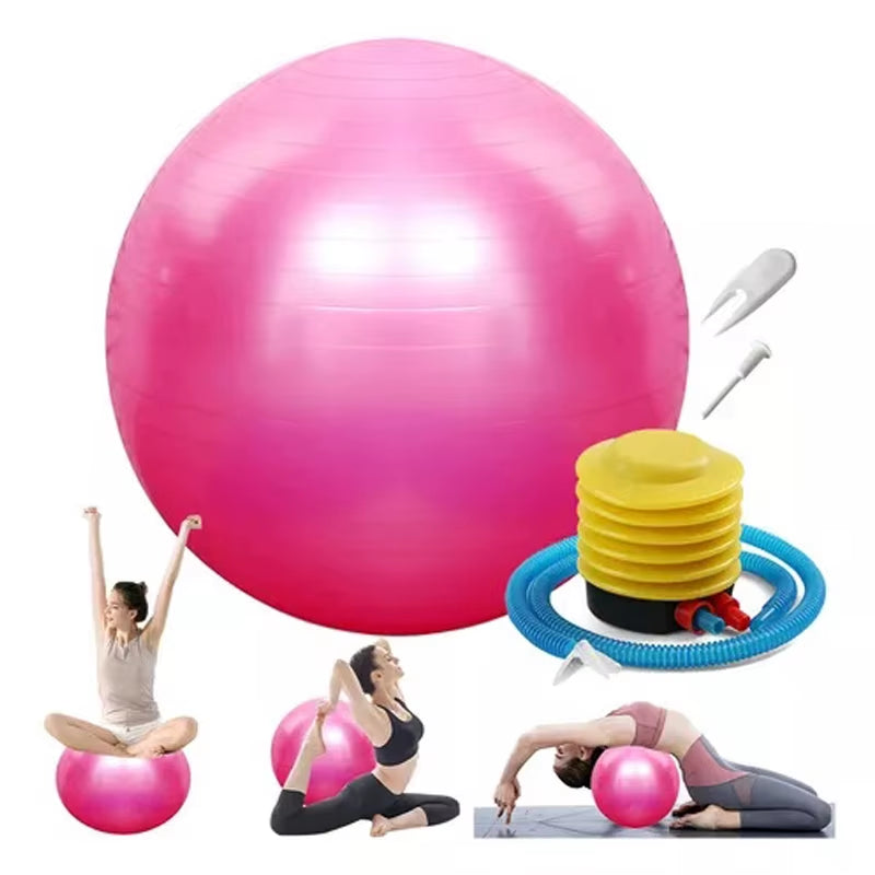 Balance Ball – 65cm/75cm/85cm Yoga & Pilates Stability Ball for Fitness, Pregnancy & Rehabilitation