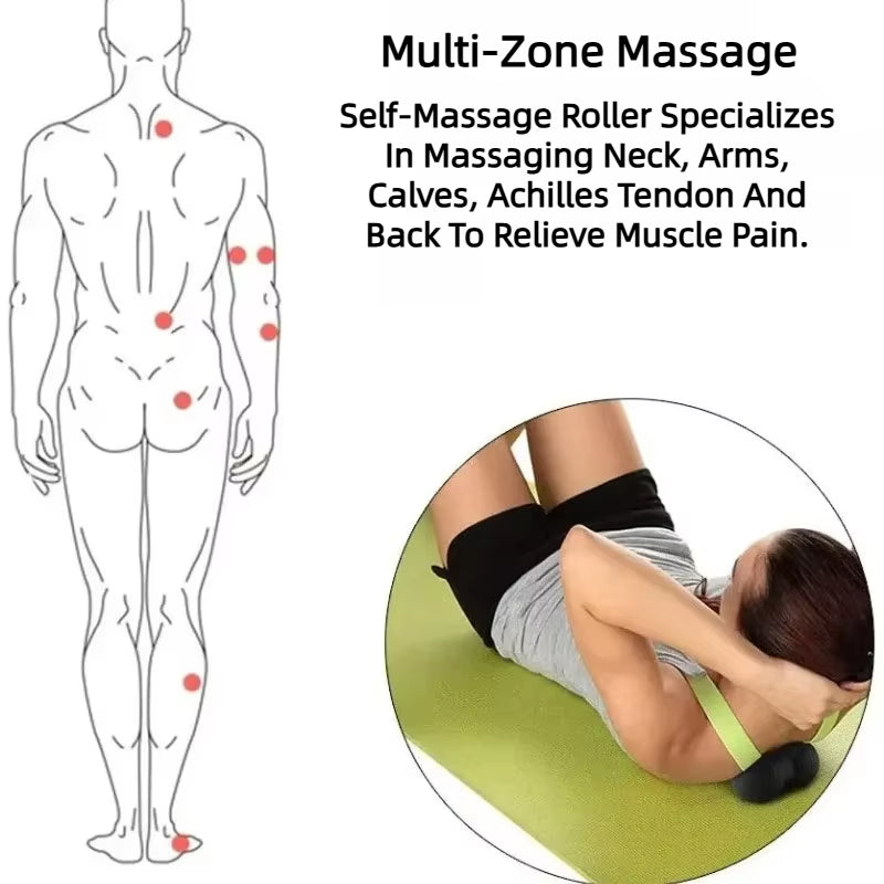 High-Density Yoga Peanut Massage Ball Set โ Fascia Release, Muscle Relaxation & Pain Relief Fitness Kit