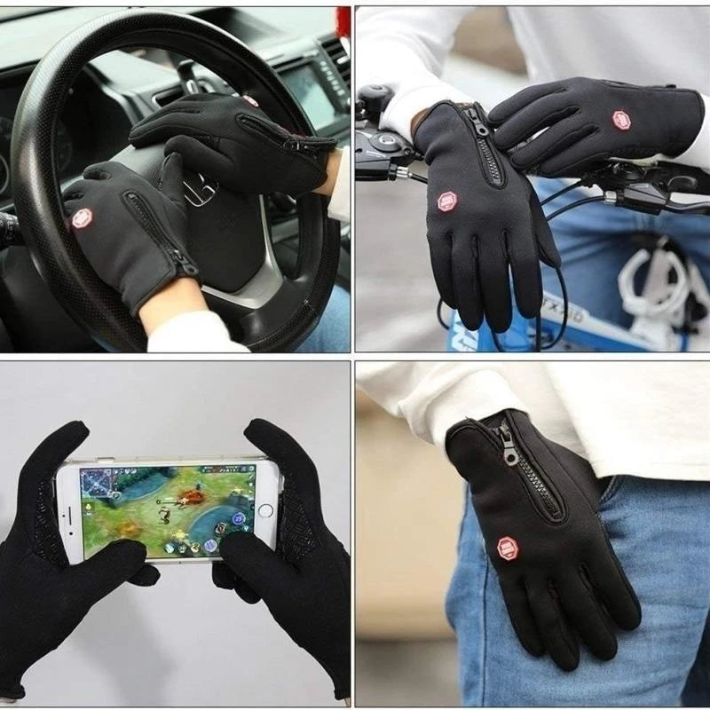 Waterproof Winter Touchscreen Gloves – Windproof Warm Gloves for Men, Snowboarding, Motorcycle Riding & Driving