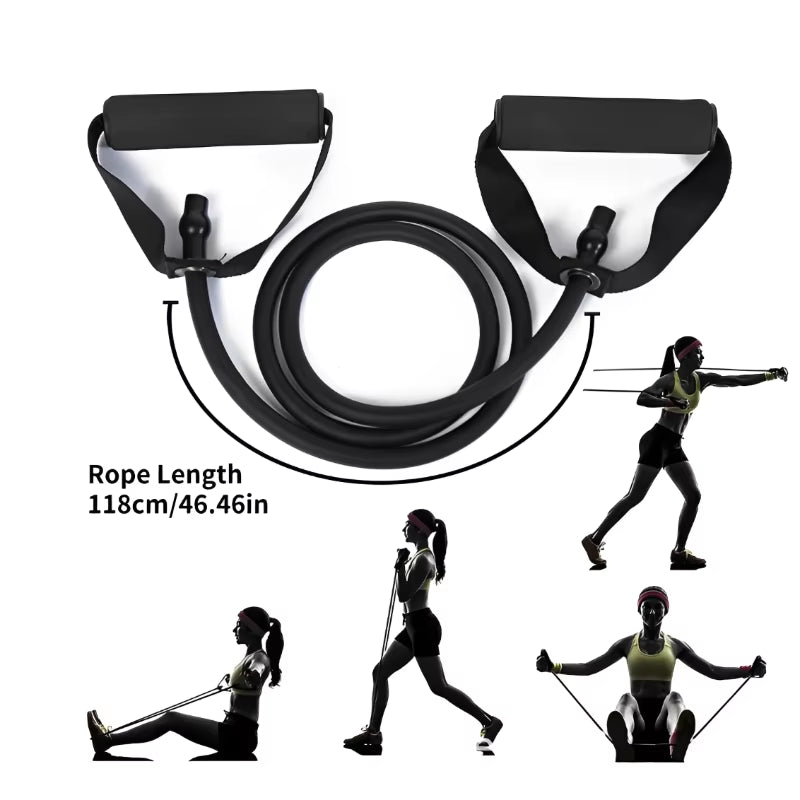 Resistance Bands with Handles – 5-Level Tube Bands for Strength Training & Home Workouts