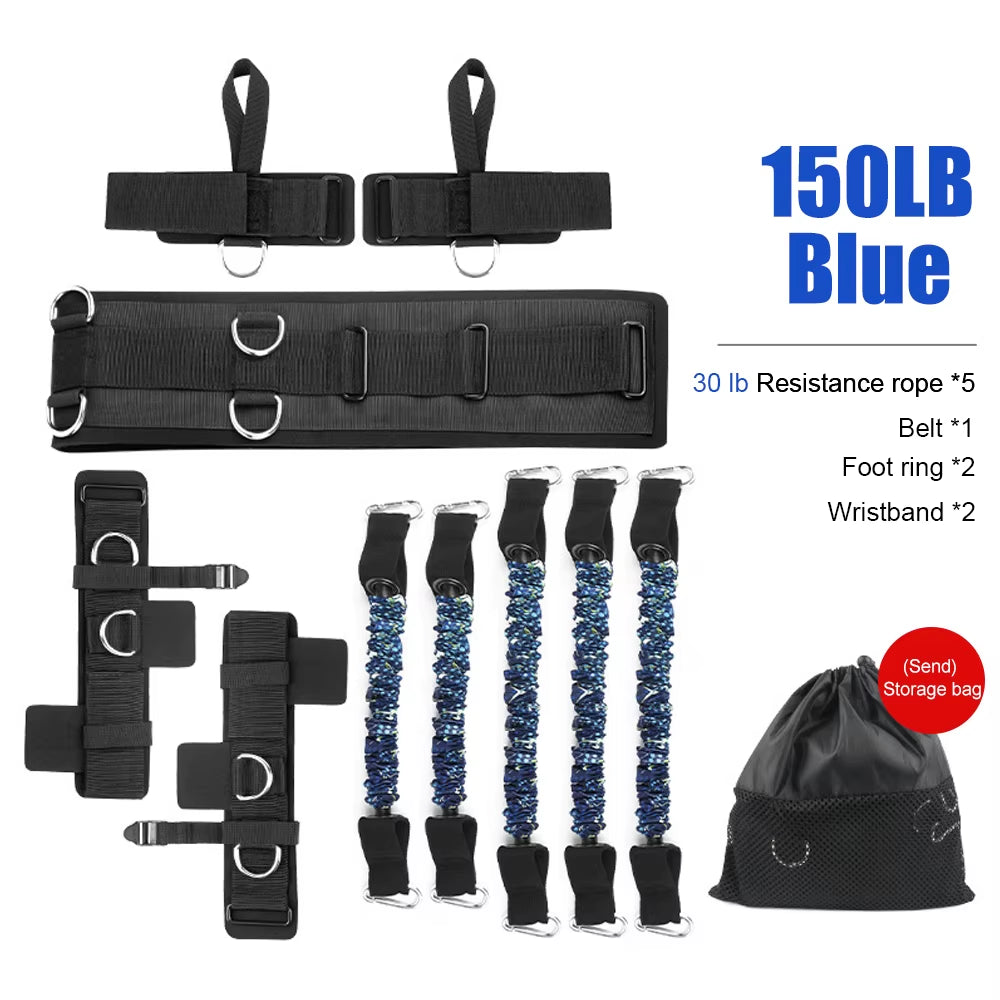 Boxing Training Resistance Band Set β Leg Strength & Agility Training System for Boxing, MMA, Muay Thai, and Sports Conditioning