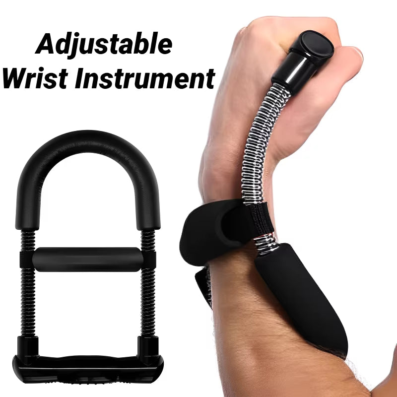 Adjustable Hand & Forearm Strengthener - Wrist Trainer for Grip, Power, and Fitness Workouts