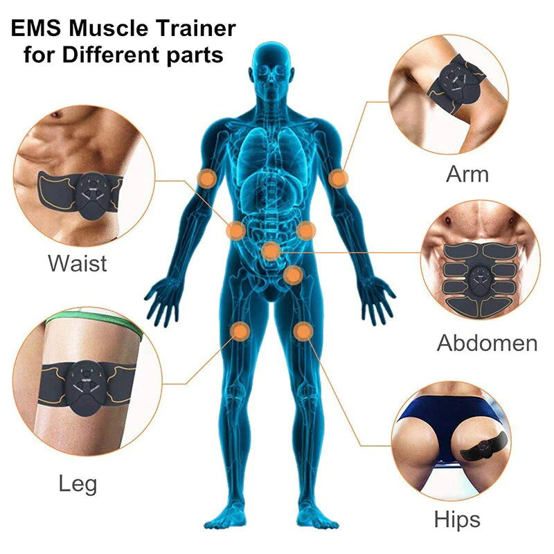EMS Abdominal Muscle Toning Trainer – ABS Stimulator Toner Fitness Binder for Core & Muscle Sculpting