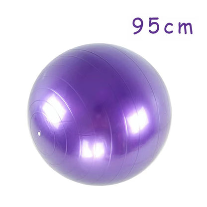 PVC Fitness Yoga Ball – Thickened Explosion-Proof Exercise Ball for Home, Gym, Pilates & Balance Training