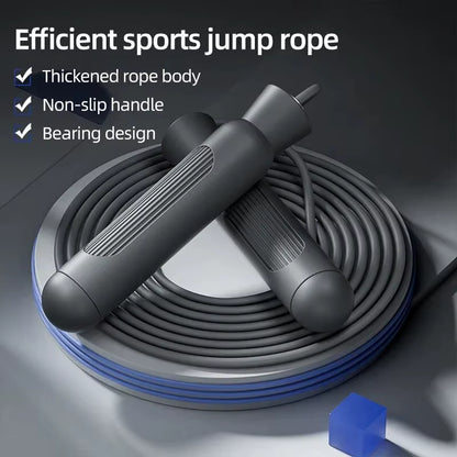 Adjustable Steel Jump Rope – Ball Bearing Speed Rope for Men & Women, Weight-Loss & Cardio Training