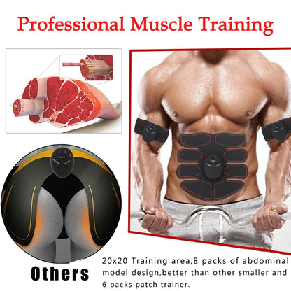 EMS Abdominal Muscle Toning Trainer – ABS Stimulator Toner Fitness Binder for Core & Muscle Sculpting