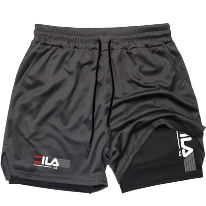 Men’s Two-In-One Sports Shorts – Breathable & Built for Performance