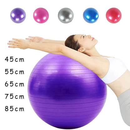 PVC Fitness Yoga Ball – Thickened Explosion-Proof Exercise Ball for Home, Gym, Pilates & Balance Training