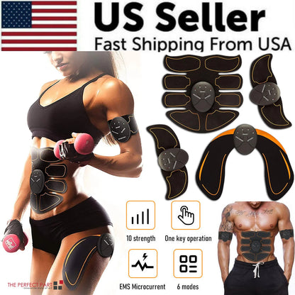 EMS Abdominal Muscle Toning Trainer – ABS Stimulator Toner Fitness Binder for Core & Muscle Sculpting