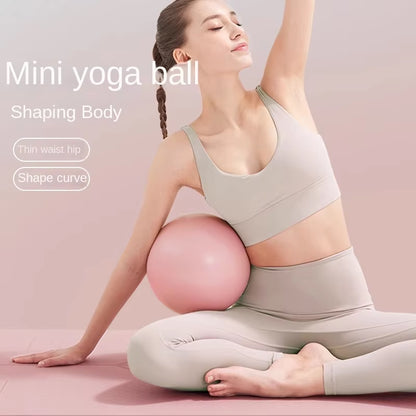 Anti-Burst Mini Yoga Fitness Ball – 25cm Pilates Ball for Sculpting Legs, Hips & Core Workouts