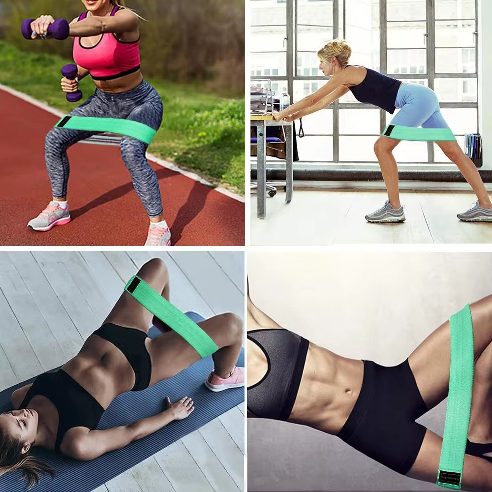 Fitness Resistance Band – Elastic Hip & Glute Expander for Squats, Yoga, Pilates & Home Workouts
