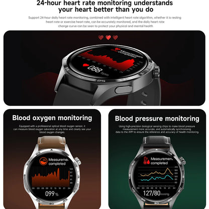 GT5 PRO Smart Watch – 2024 AMOLED Fitness & Lifestyle Watch with Bluetooth Calling, GPS, NFC & Heart Rate Monitoring