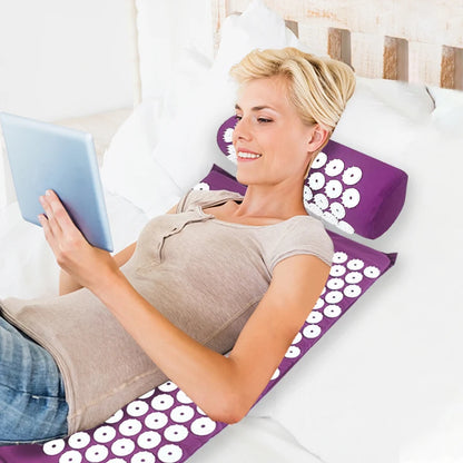 Yoga Massage Pads with Large Touchpoints – Neck, Back & Foot Relief for Relaxation and Recovery