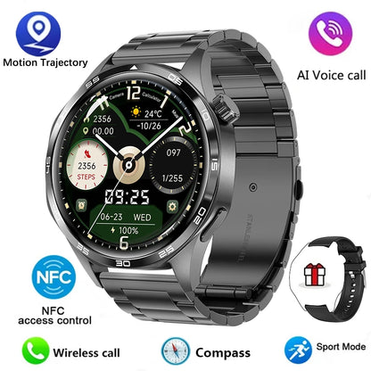GT5 PRO Smart Watch – 2024 AMOLED Fitness & Lifestyle Watch with Bluetooth Calling, GPS, NFC & Heart Rate Monitoring