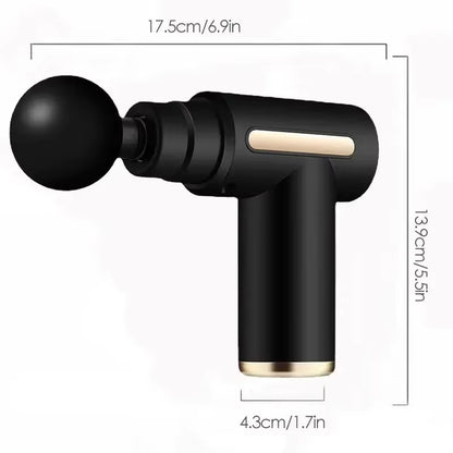 Portable Mini Fascia Gun – Lightweight Deep Tissue Massage Device with Adjustable Speed for Full Body Relaxation