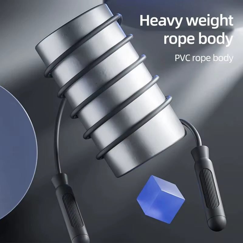 Adjustable Steel Jump Rope – Ball Bearing Speed Rope for Men & Women, Weight-Loss & Cardio Training