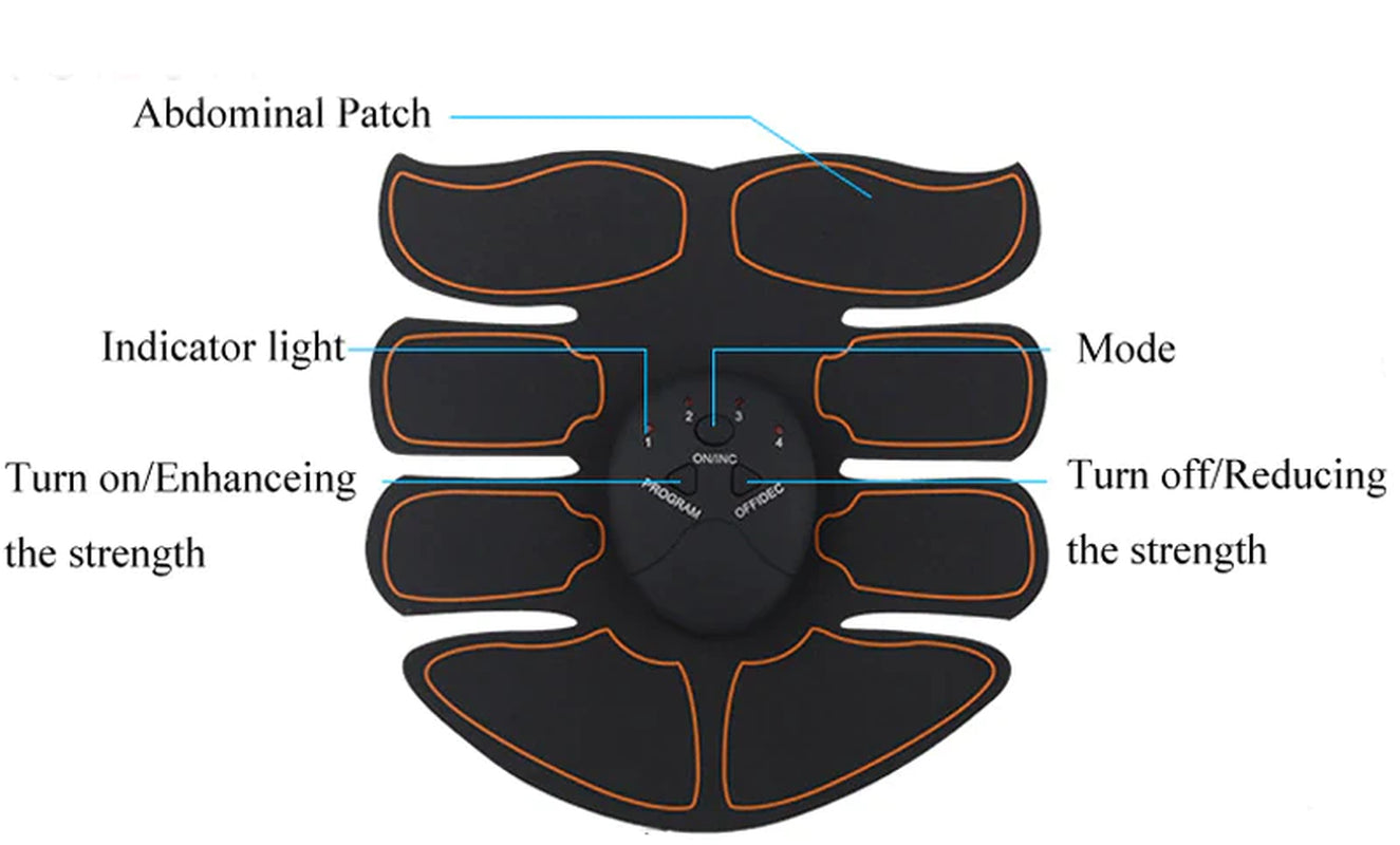 EMS Abdominal Muscle Toning Trainer – ABS Stimulator Toner Fitness Binder for Core & Muscle Sculpting